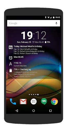 Captures d'écran de Chronus Information Widgets
