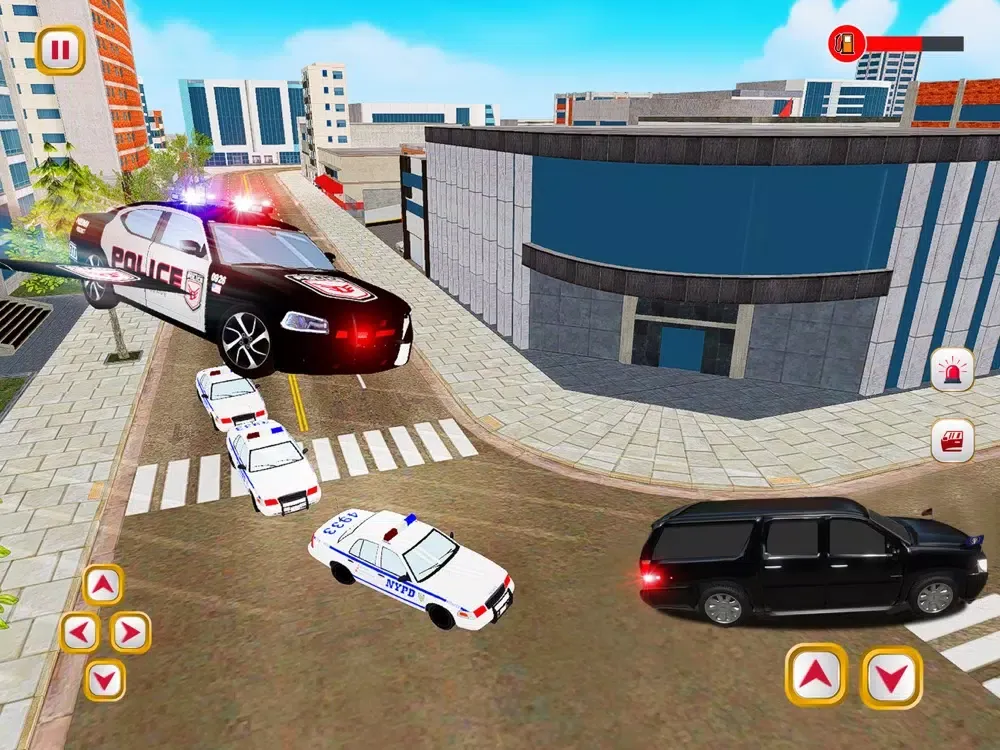 Flying Police Car Simulator-3D iPad 应用截图