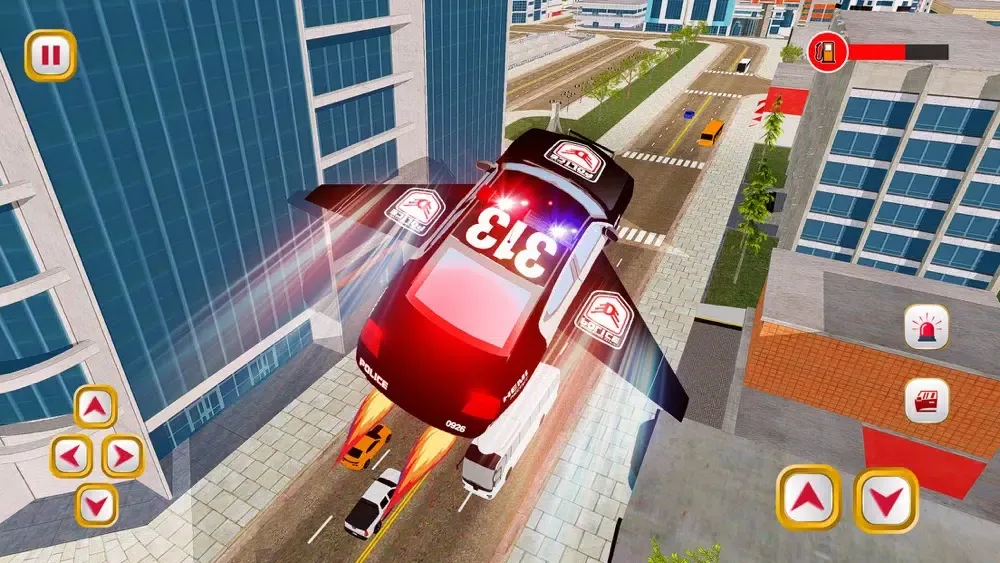 Flying Police Car Simulator-3D应用截图