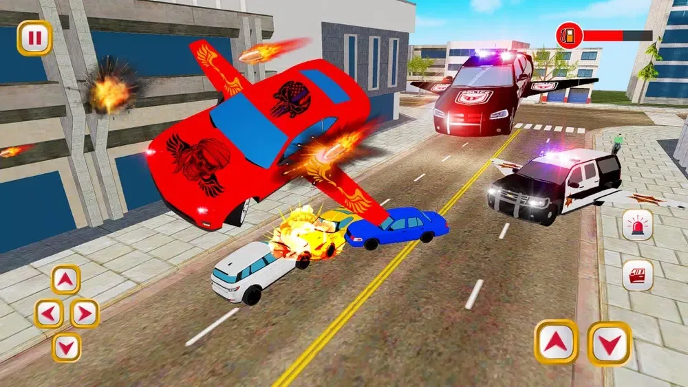 Flying Police Car Simulator-3D应用截图
