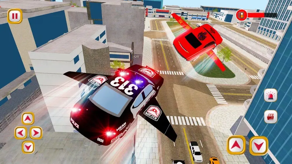 Flying Police Car Simulator-3D应用截图