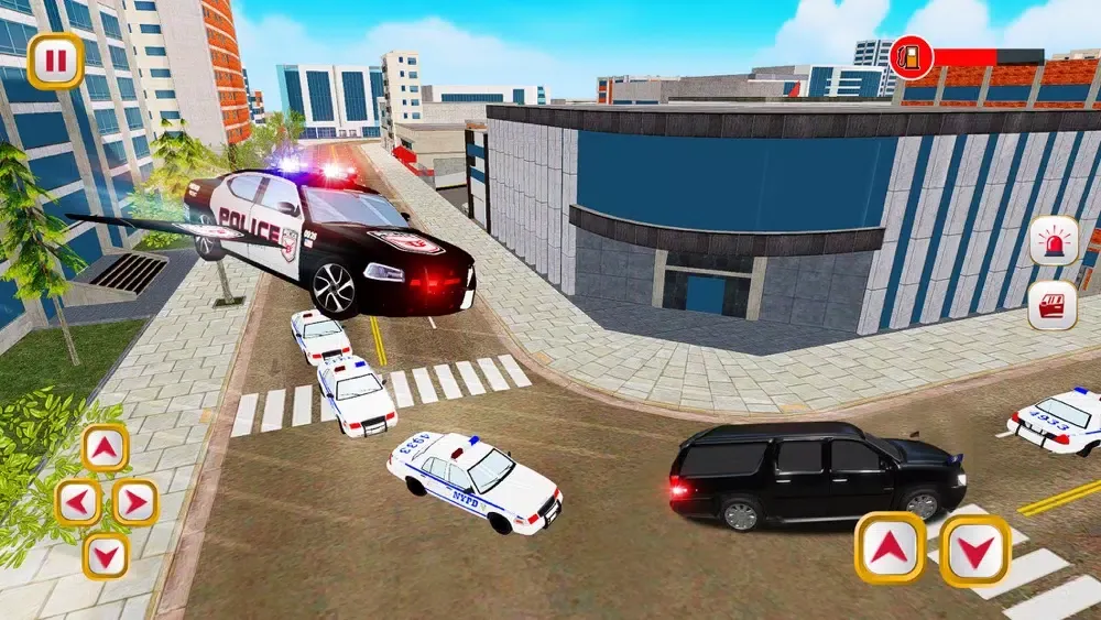 Flying Police Car Simulator-3D应用截图
