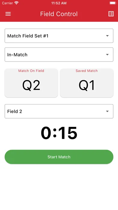 Tangkapan layar VEX TM Mobile