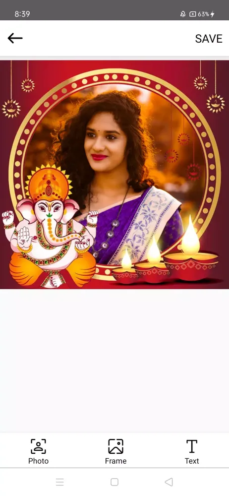 Capturas de tela do Ganesh Photo Frame