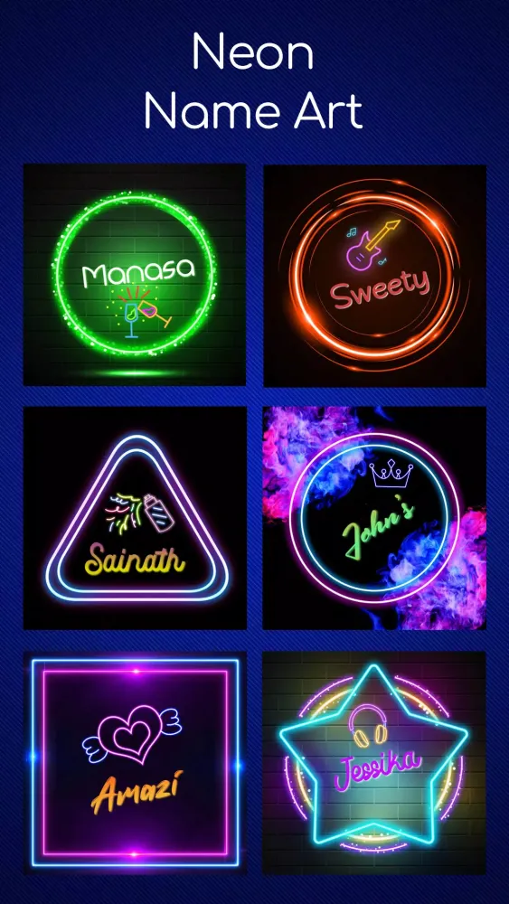 Name Art Photo Editing App Screenshots