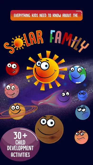 Ảnh chụp màn hình của Solar Family: Planets for Kids