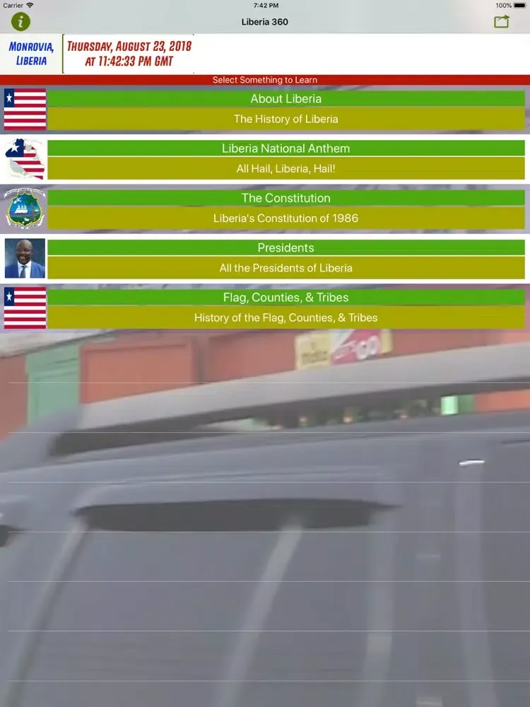 Liberia 360 iPad  Screenshots