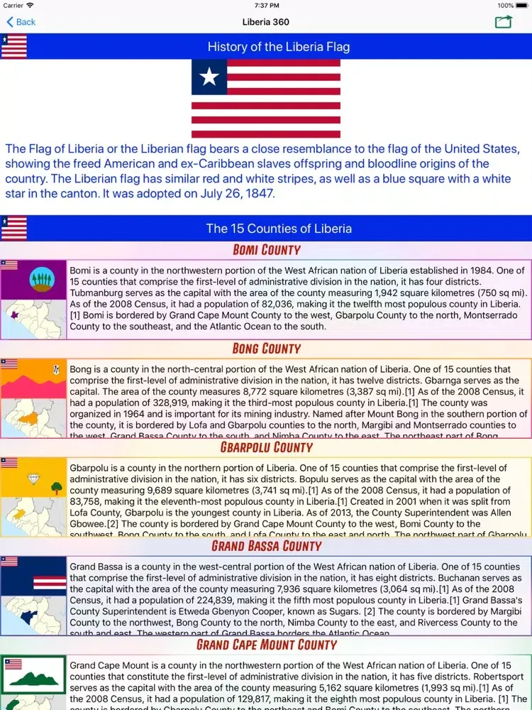 Liberia 360 iPad  Screenshots