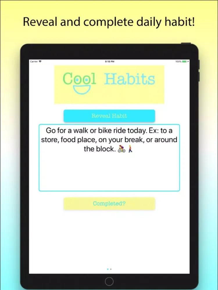 Zrzuty ekranu Cool Habits iPad 