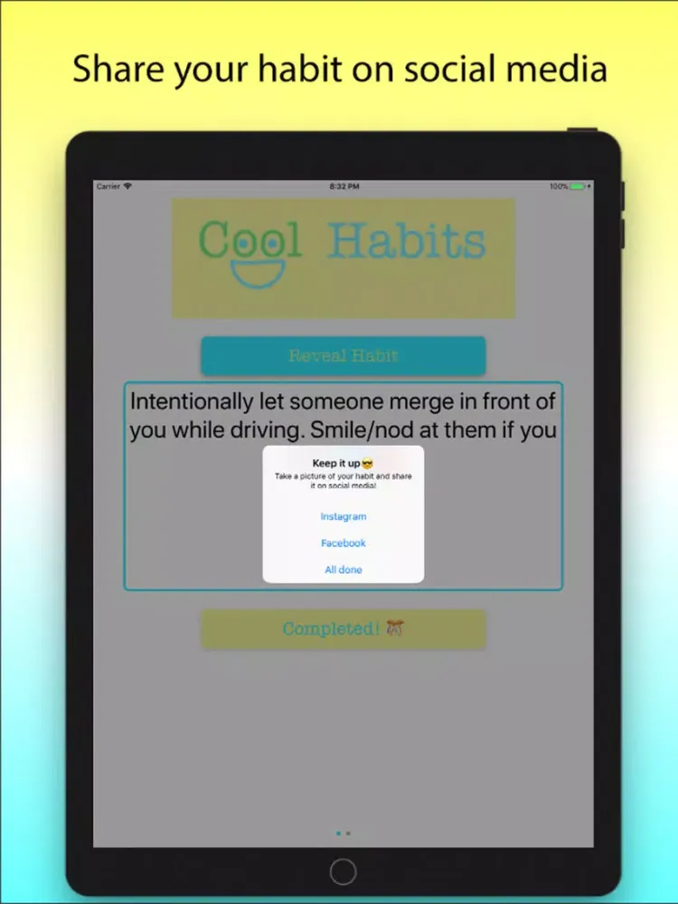 Zrzuty ekranu Cool Habits iPad 