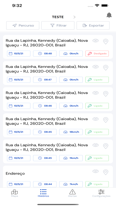 Conexão Rastreador 스크린샷