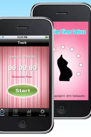 Capturas de tela do Contraction Timer Free