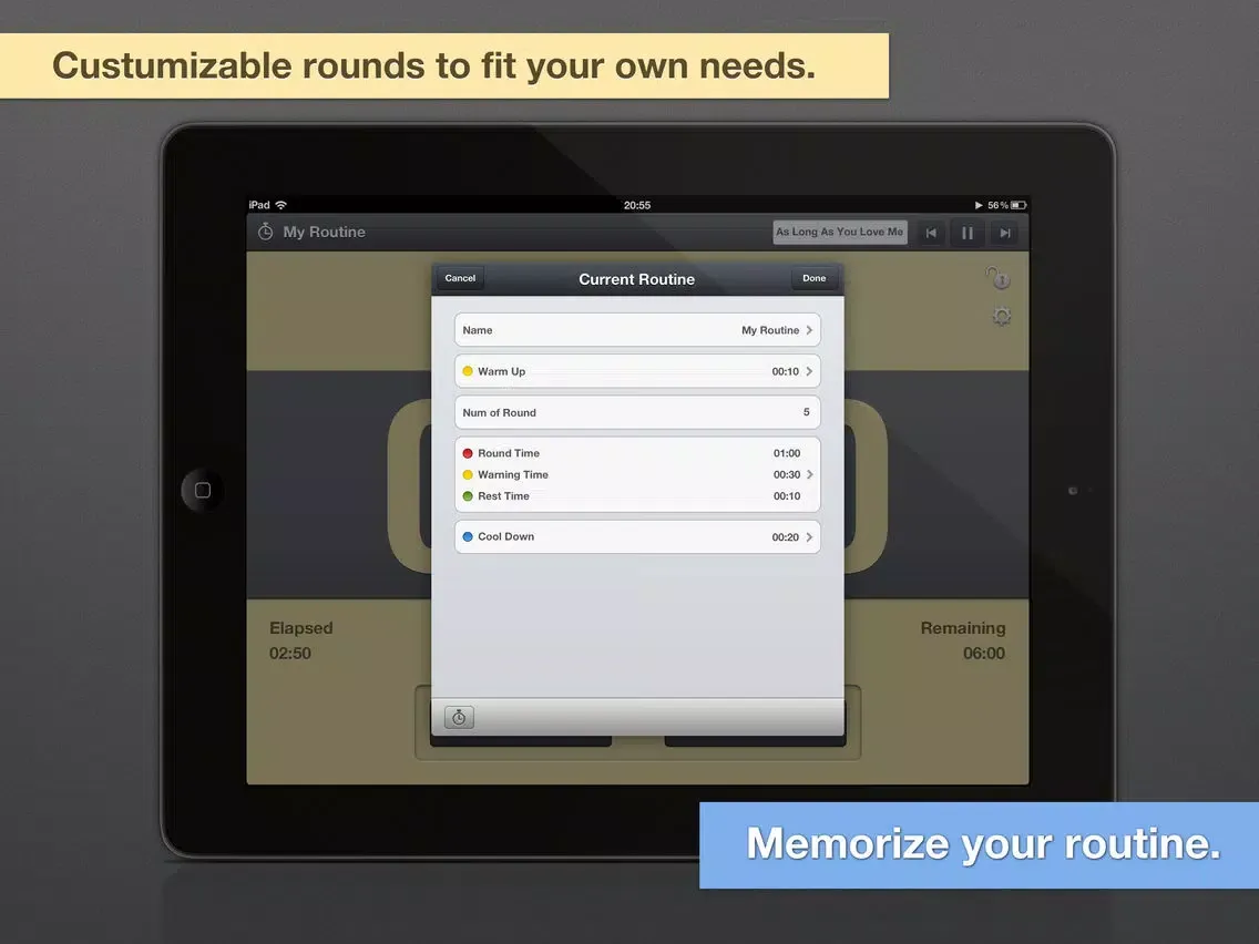 Tangkapan layar Round Timer Pro - For Fitness and Workouts iPad 