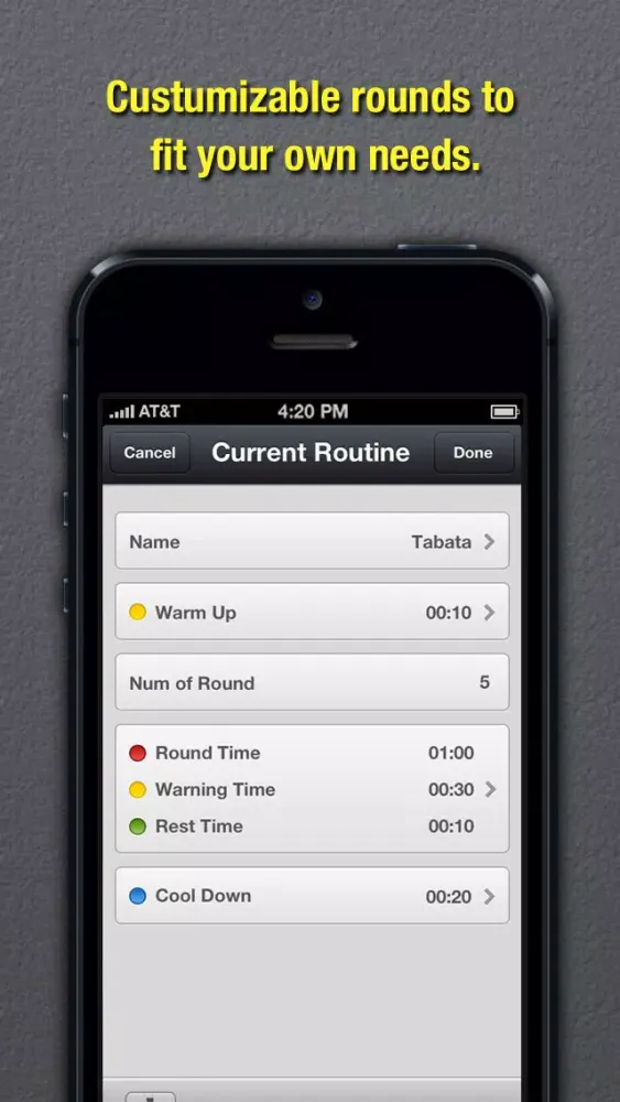 Tangkapan layar Round Timer Pro - For Fitness and Workouts