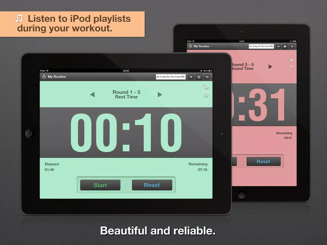 Round Timer - For Fitness and Workouts iPad  स्क्रीनशॉट