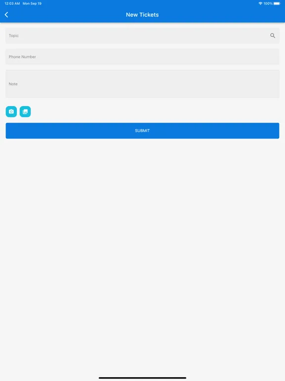 Tangkapan layar Smart City management system iPad 