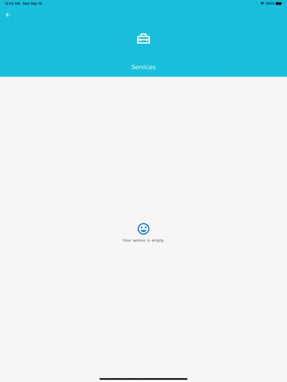 Tangkapan layar Smart City management system iPad 