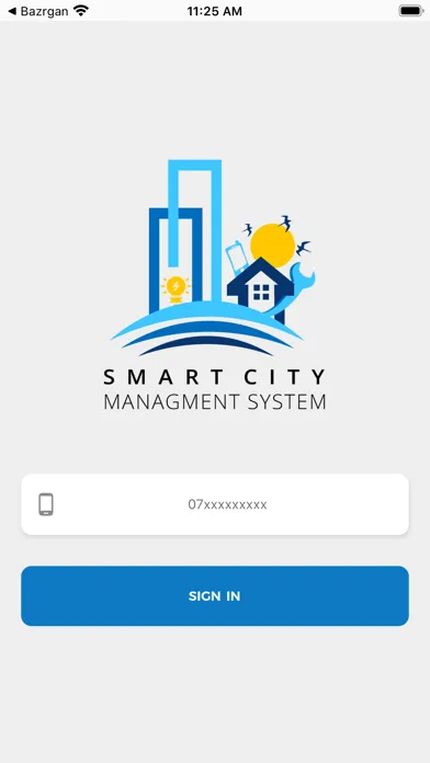 Tangkapan layar Smart City management system