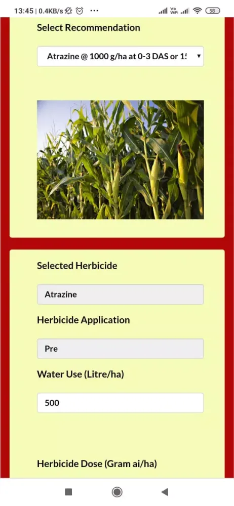 DWR HerbCal Screenshots