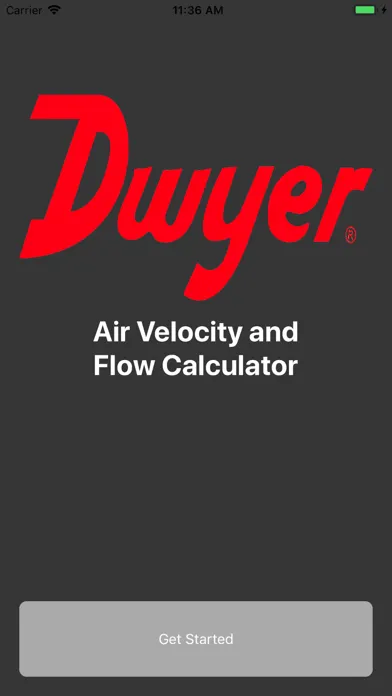 Air Velocity and Flow Calc スクリーンショット