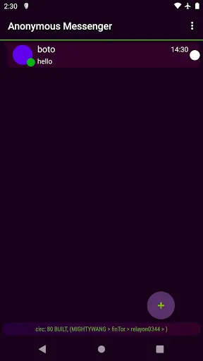 Anonymous Messenger Screenshots