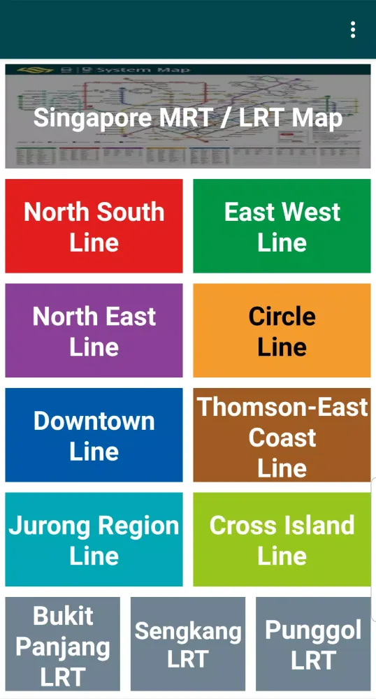 Singapore Train Map (Offline)应用截图