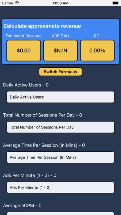 ภาพหน้าจอของ Ad Revenue Calculator