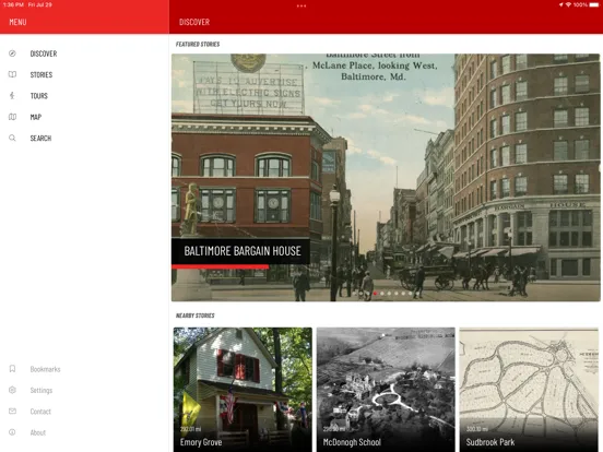 Explore Baltimore Heritage iPad 應用截圖