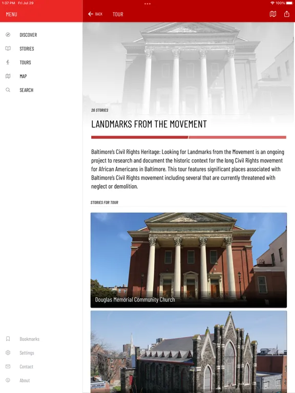 Explore Baltimore Heritage iPad 應用截圖