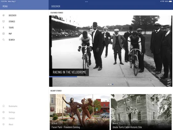 Capturas de pantalla de Discover Indiana iPad 