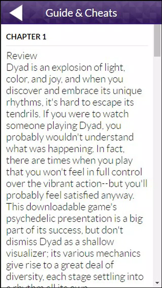 ภาพหน้าจอของ PRO - Dyad Game Version Guide
