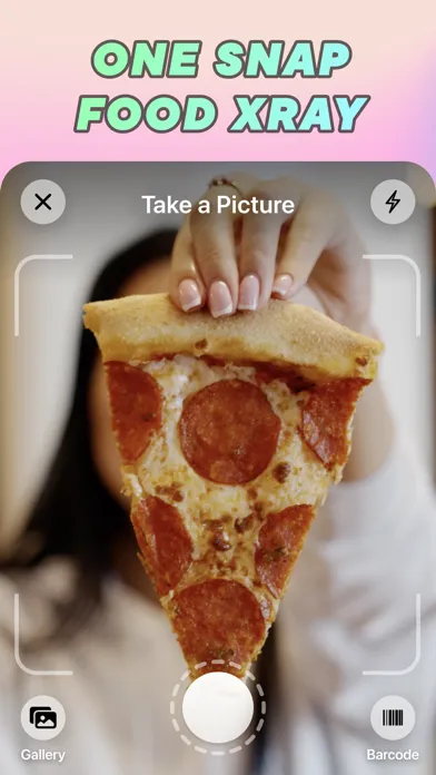 ภาพหน้าจอของ Food XRay and Calorie Tracker