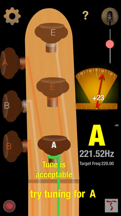 Screenshot di Dybos Baglama Tuner