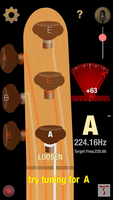 Screenshot di Dybos Baglama Tuner