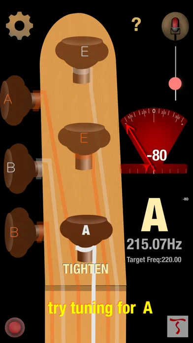 Screenshot di Dybos Baglama Tuner