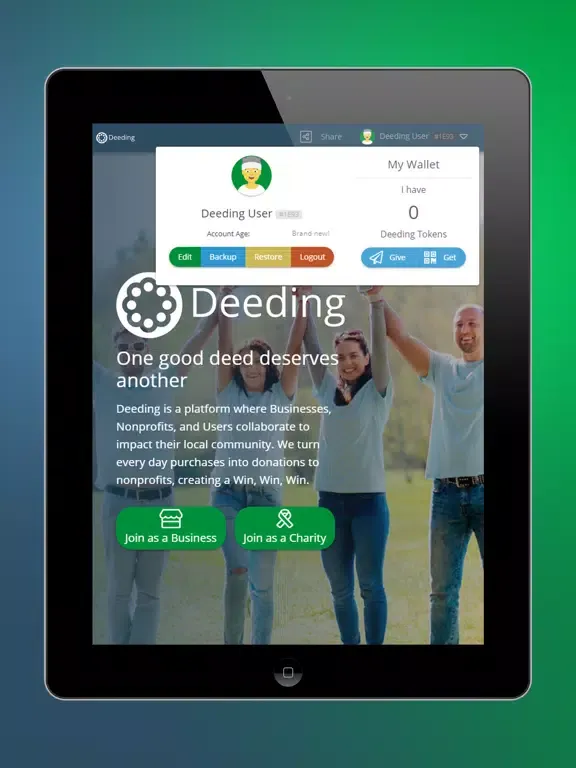 Deeding iPad  Screenshots