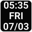 big small clock widget