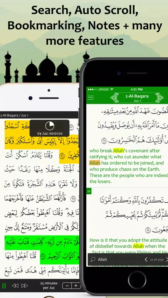 Capturas de tela do Quran Kareem: Translation, Recitation, Tafseer