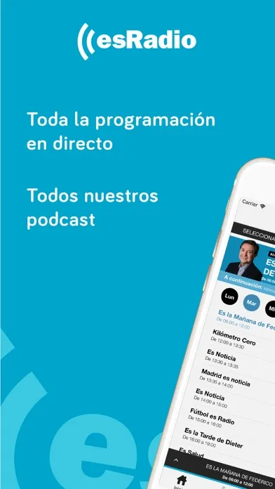 Ảnh chụp màn hình của esRadio