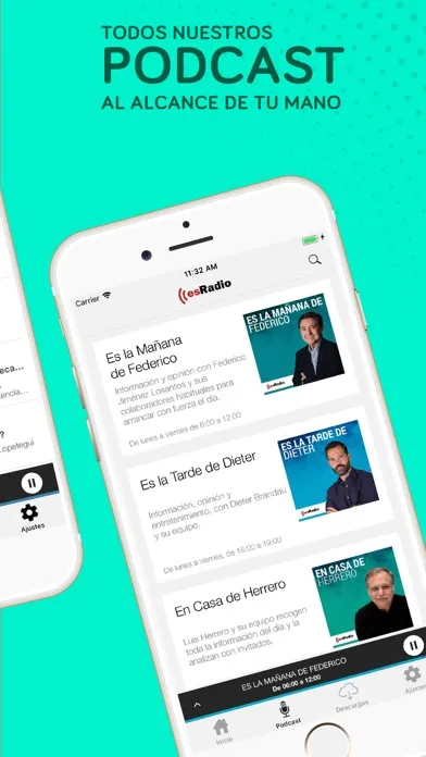 Ảnh chụp màn hình của esRadio