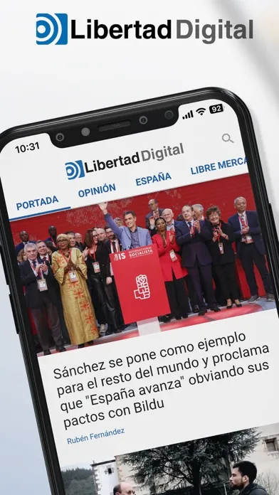 Capturas de tela do Libertad Digital
