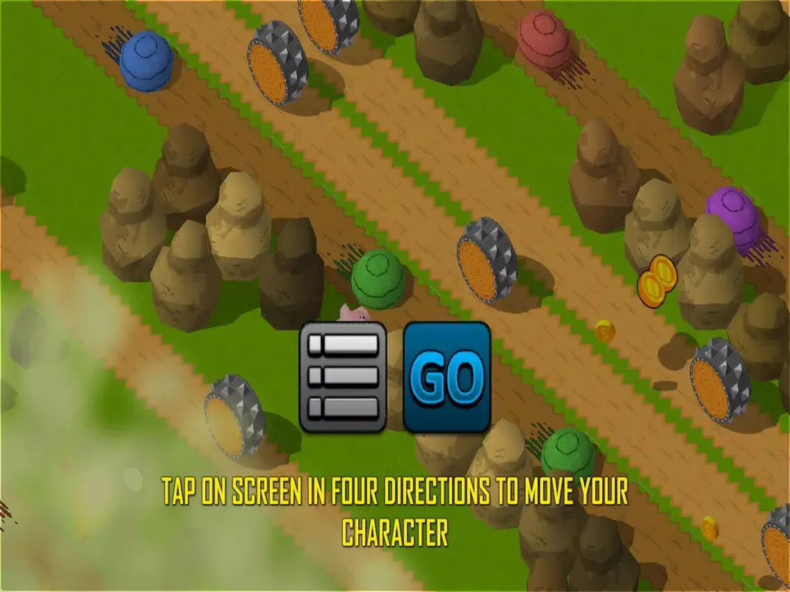 Tangkapan layar Animal Road Jump iPad 