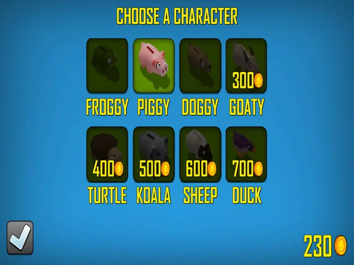 Tangkapan layar Animal Road Jump iPad 