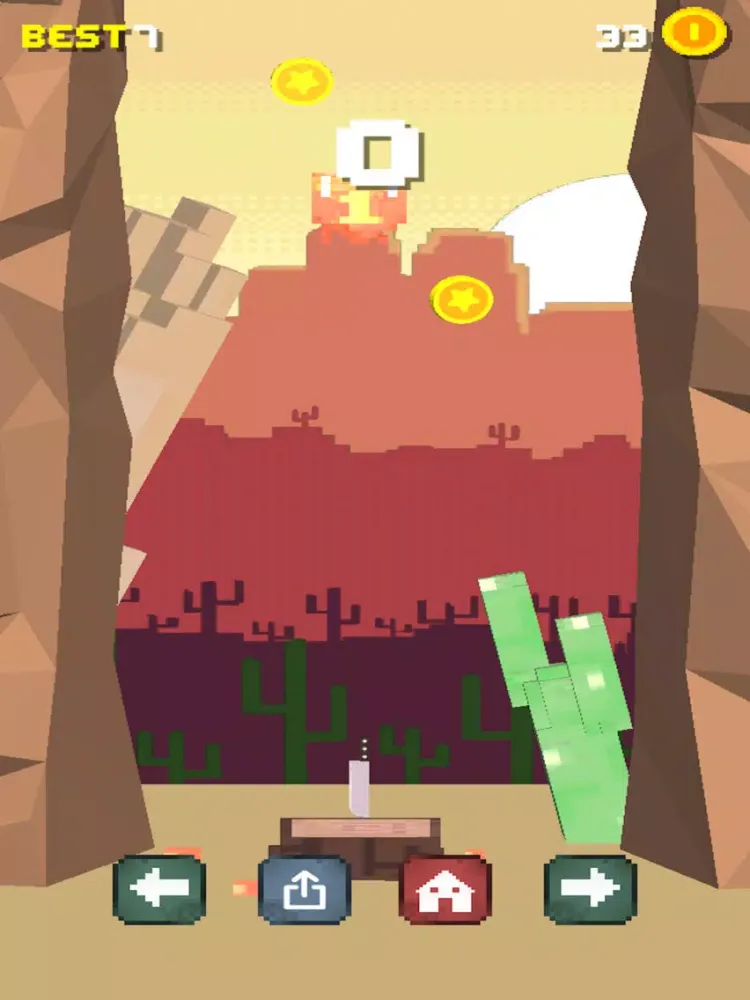 Tangkapan skrin Flicky Blade - Throw The Knife iPad 