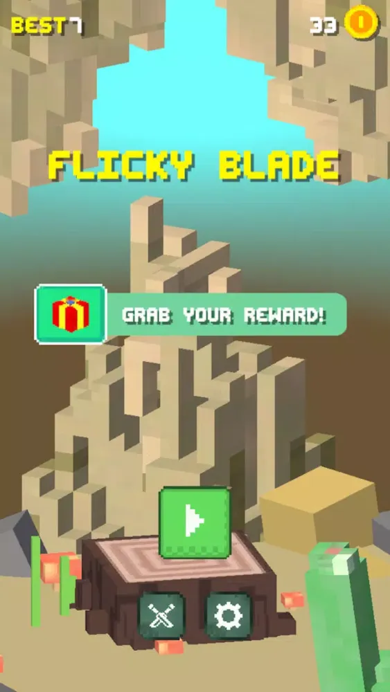 Tangkapan skrin Flicky Blade - Throw The Knife