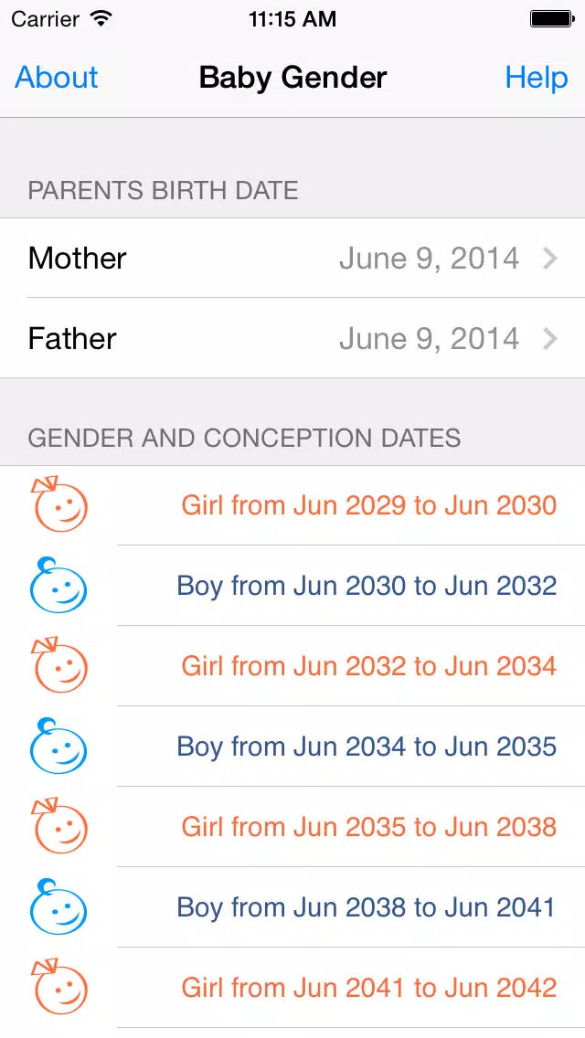 Baby Gender スクリーンショット