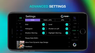 Tangkapan layar Manual Camera, Pro DSLR | RAW+