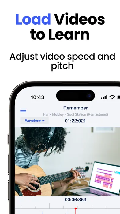 ภาพหน้าจอของ Slow Down Music | Transcribe+