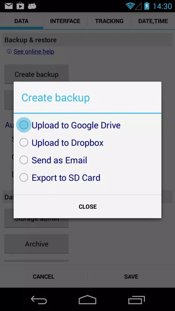 Ảnh chụp màn hình của DynamicG Google Drive Plugin