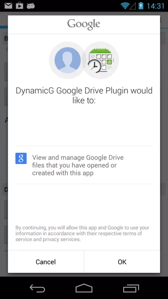 Ảnh chụp màn hình của DynamicG Google Drive Plugin